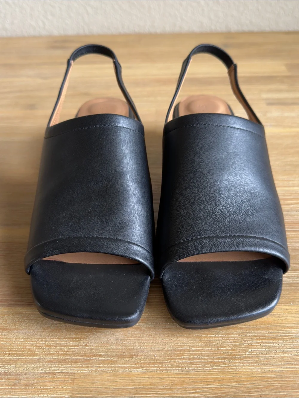 Gentle Souls Penny Leather Block Heel Slingback Sandals